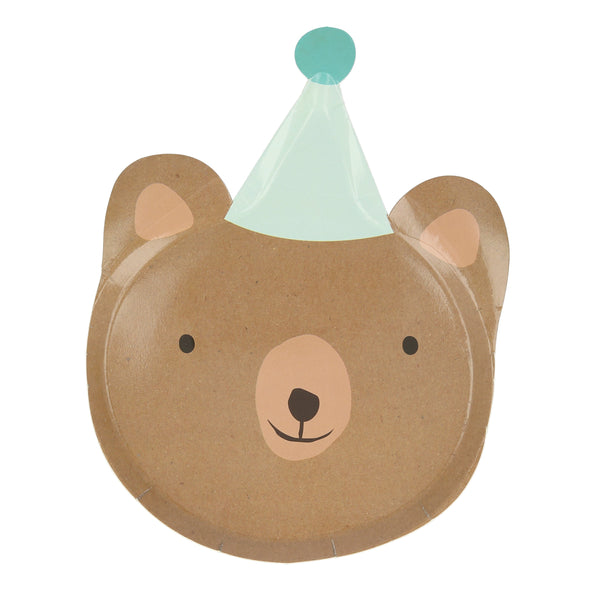 These kids party plates feature a bear plate, monkey plates, tiger plates and lion plates with pom poms. Image5