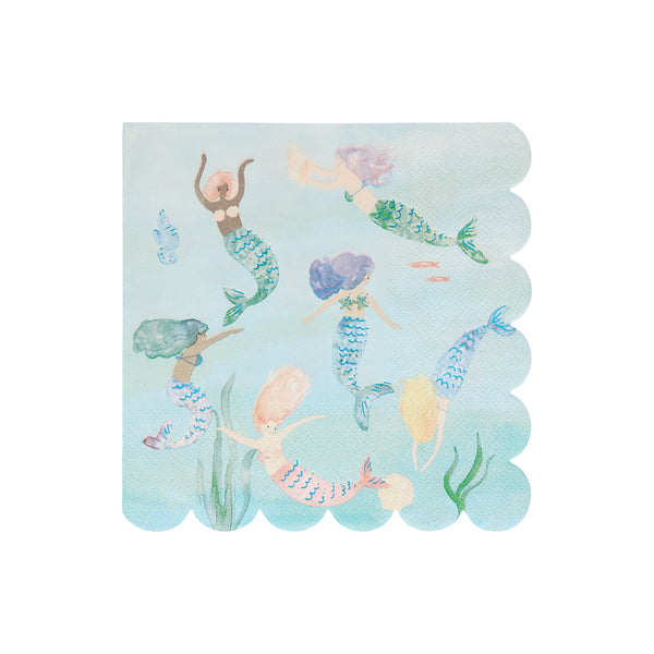Our mermaid party supplies bundle includes mermaid tableware and a mermaid garland. Image8