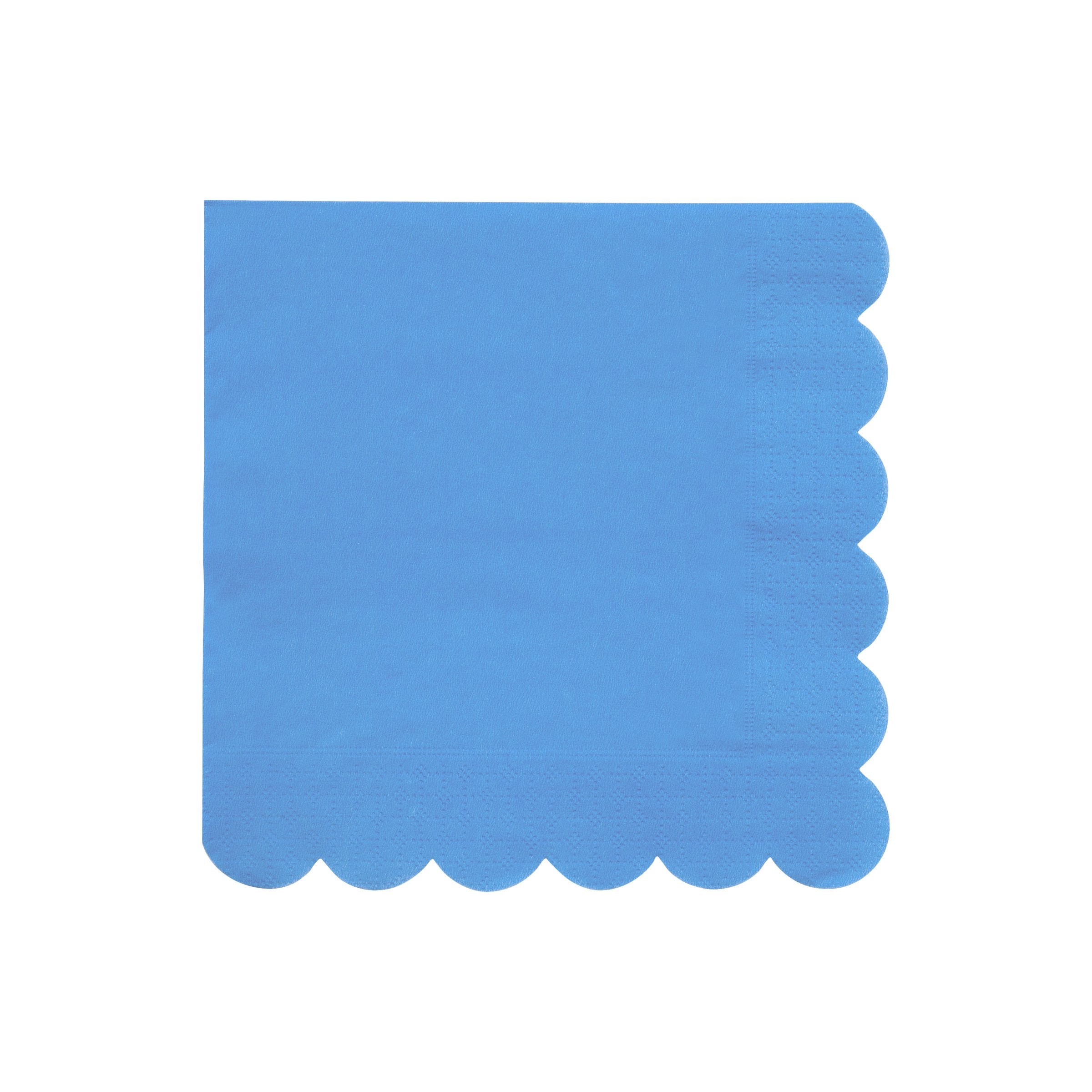 Bright Blue Large Napkins Meri Meri