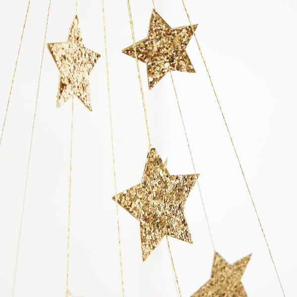 Gold Sparkle Star Chandelier Image3