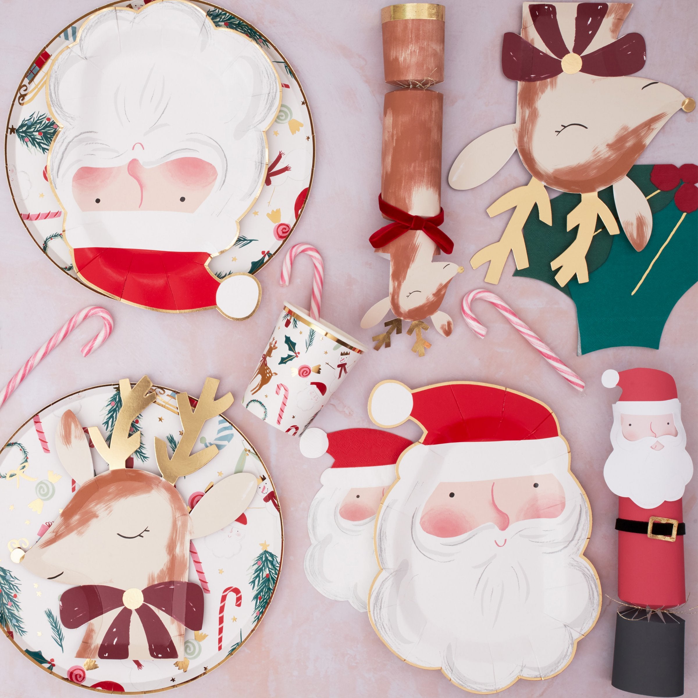 Large Santa Reindeer Christmas Crackers Meri Meri Christmas