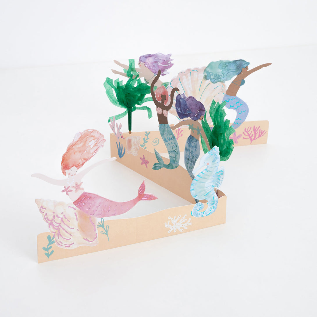 Meri Meri Mermaids Birthday Card Meri Meri Mermaids Birthday Card