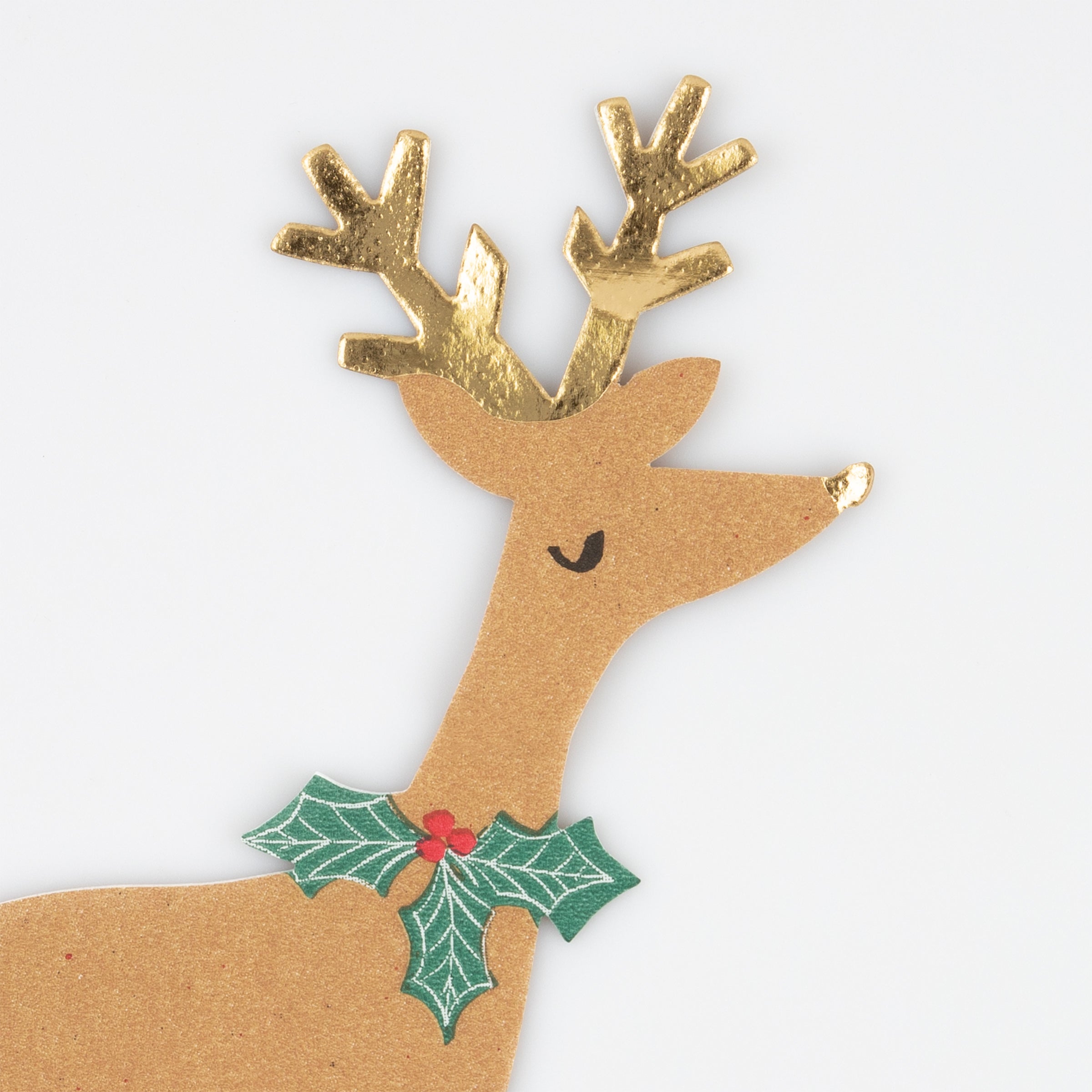 Our paper napkins, with reindeer details, are great as Christmas table decorations.