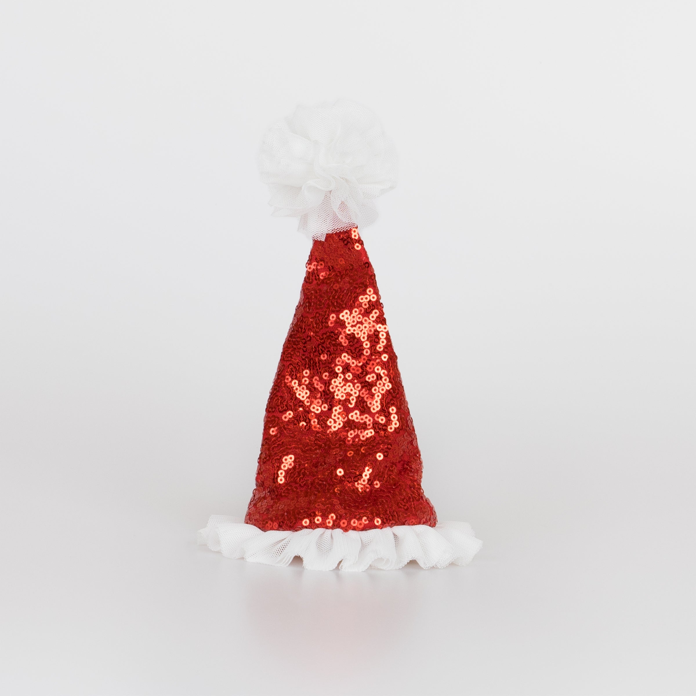 Our Santa hat, designed as Christmas hair clip, is a fabulous kids hair accessory.