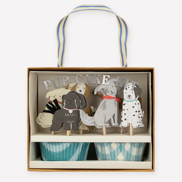 Our special cupcake toppers and cupcake cases are perfect to create birthday cupcakes for a dog birthday party.