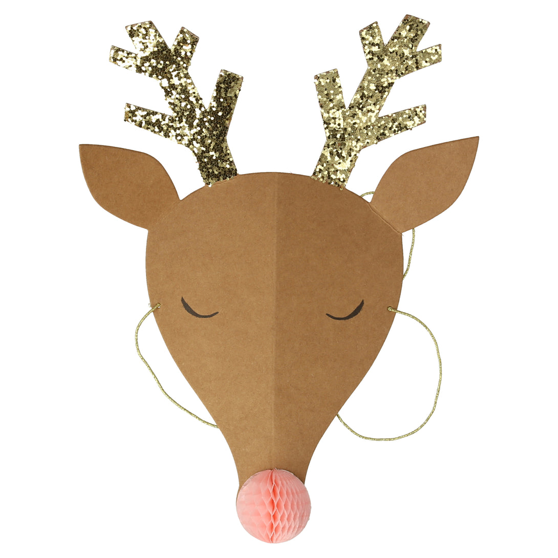 Our reindeer hats make excellent party hats for kids, and fun party hats for adults.