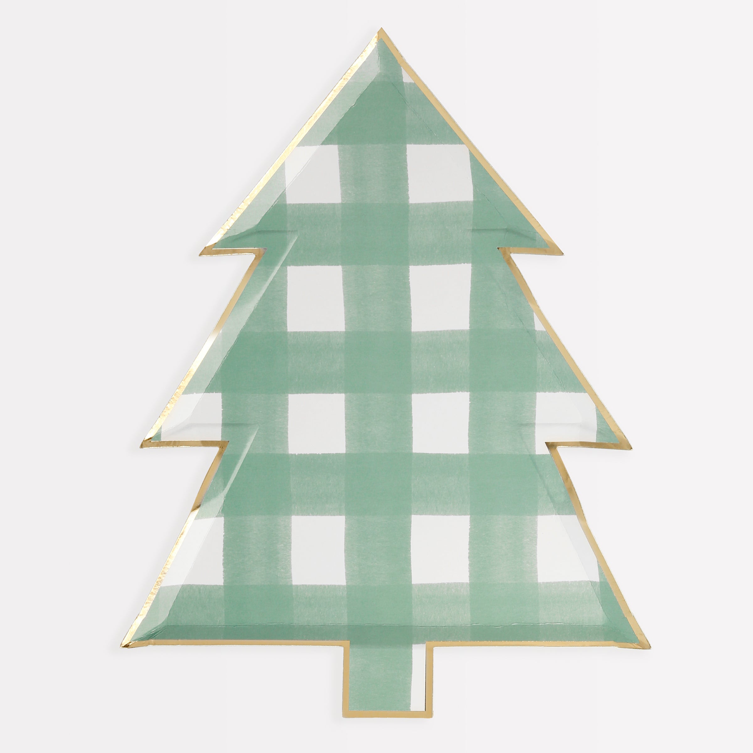 Our Christmas tree plates, with gorgeous gingham design, will look spectacular at your Christmas table setting.