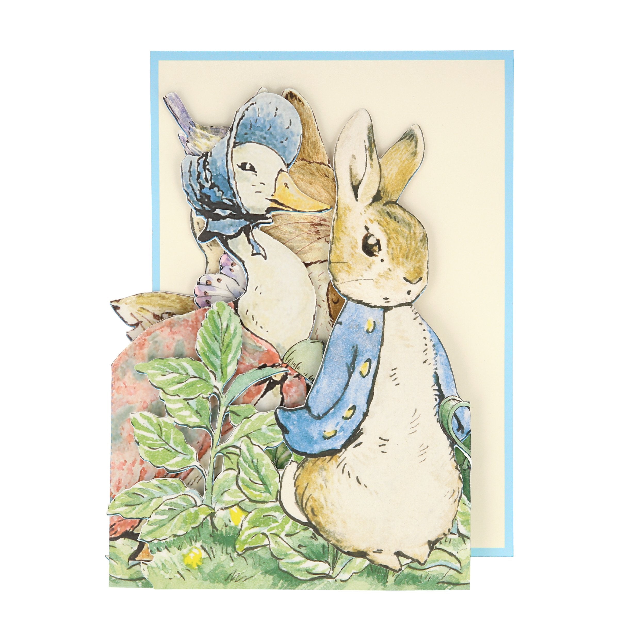 Our special card includes Peter Rabbit and friends, ideal as a best wishes card, or baby shower card.
