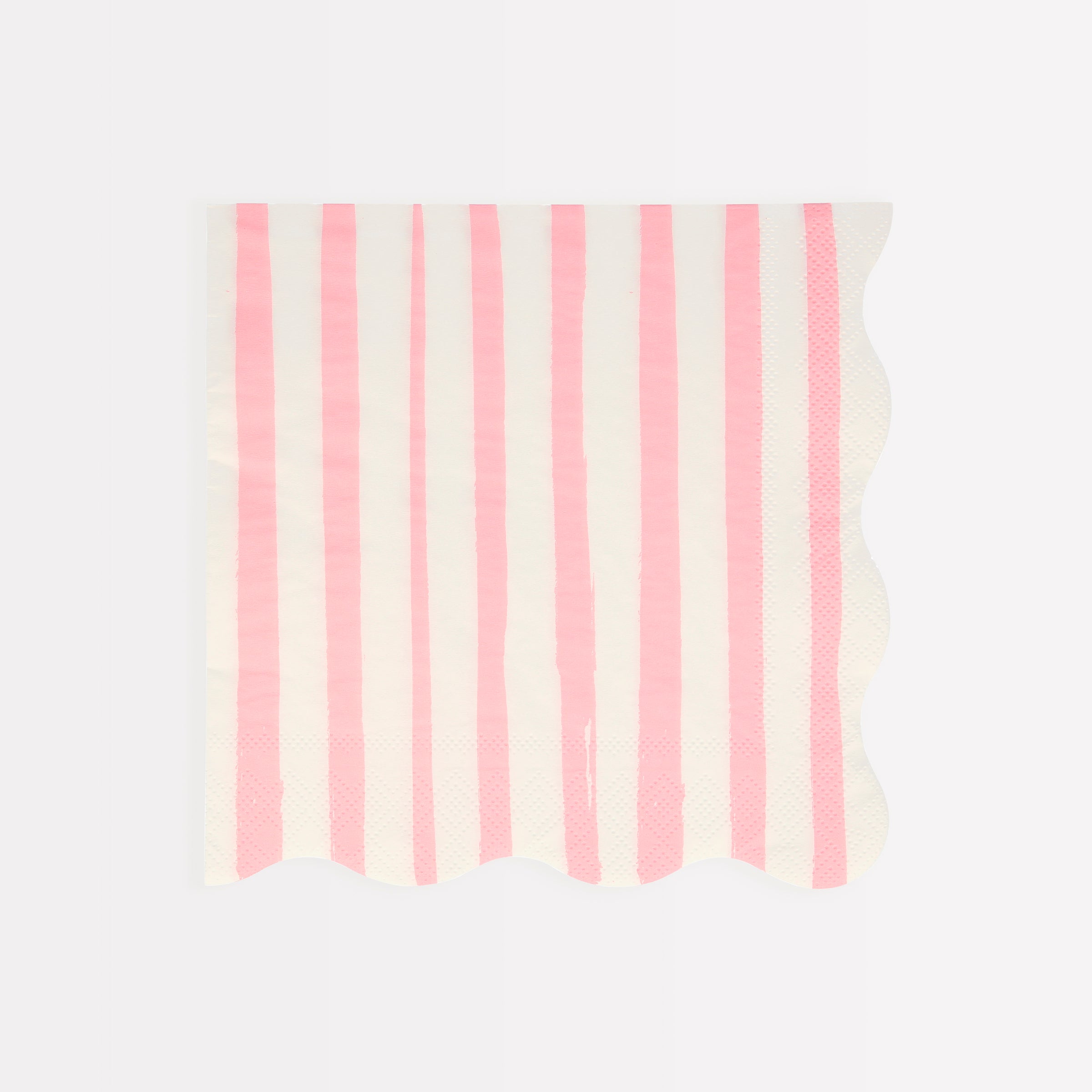 Our striped napkins, with lots of pink, make the perfect party napkins.