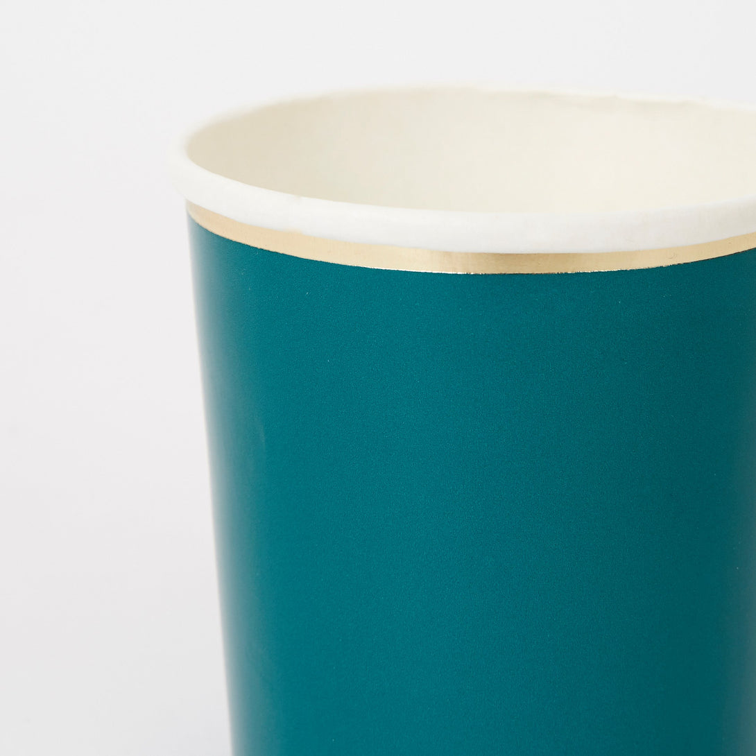 Dark Teal Highball Cups