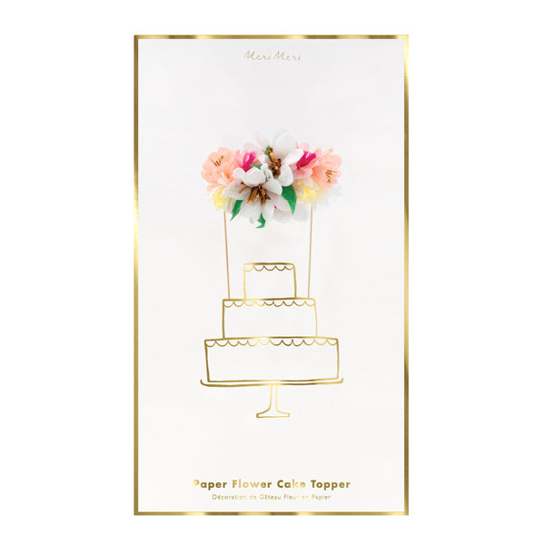 Turn a celebratory cake into a beautiful floral work of art with our fabulous cake topper crafted with colorful paper flowers. Image4